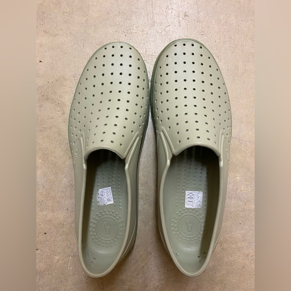 Mens M12 grey/green Native shoes - worn once